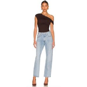 AGOLDE mid rise straight Mia Jean